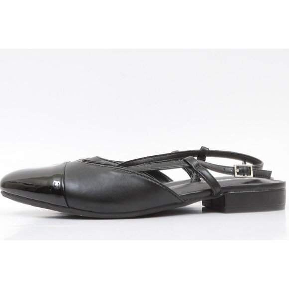 Torrid Cap Toe Slingback Flat 8.5 Extra Wide Width Whimsigoth Vegan Leather - Picture 6 of 9